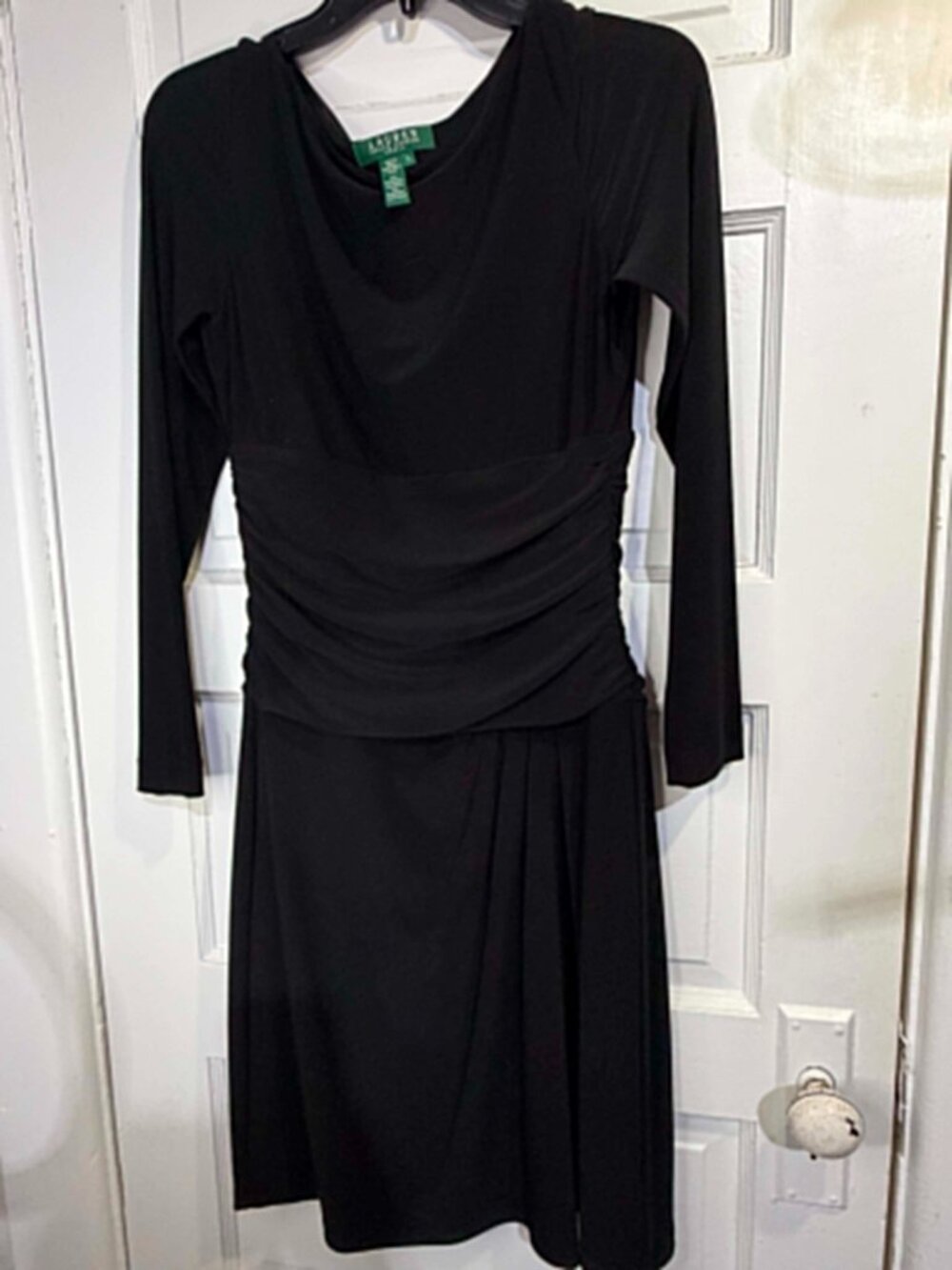 Lauren Ralph lauren size 6 black dress long sleeve